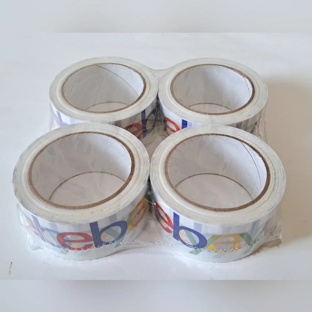 eBay Branded Shipping Packaging Tape 4 Rolls